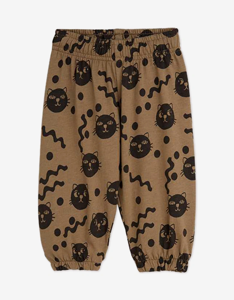 Baby Cats Trouser Set in Brown