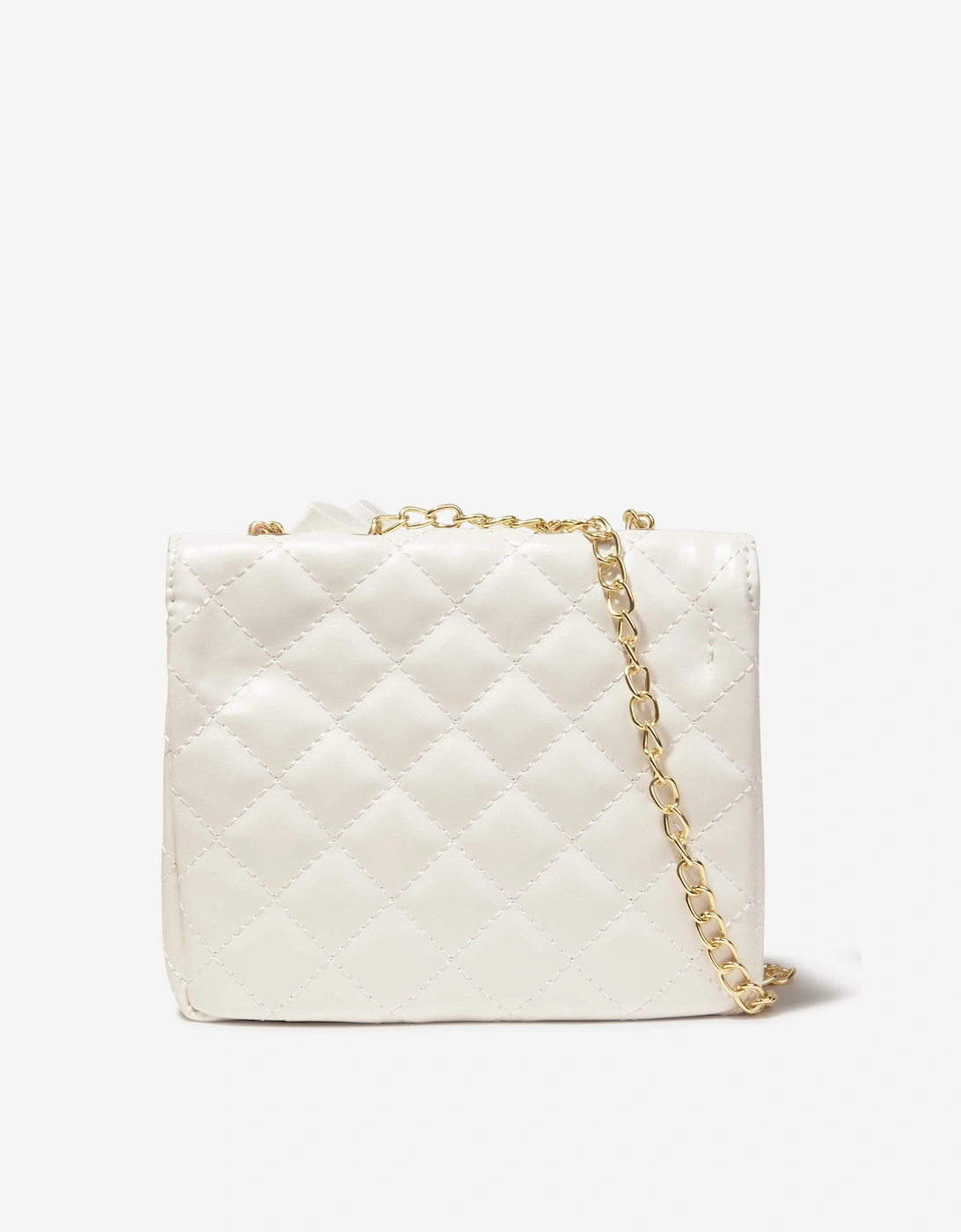 Angels Face Girls Skyla Quilted Bag in White (16cm)