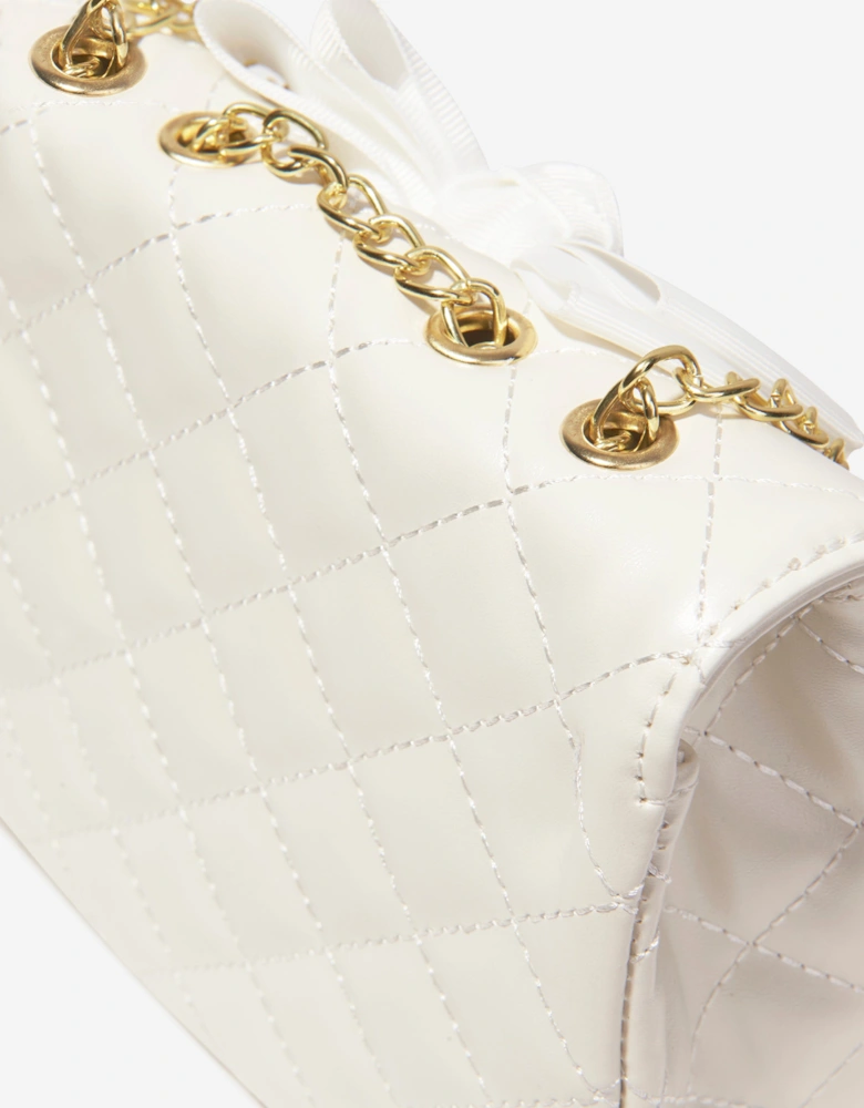 Angels Face Girls Skyla Quilted Bag in White (16cm)