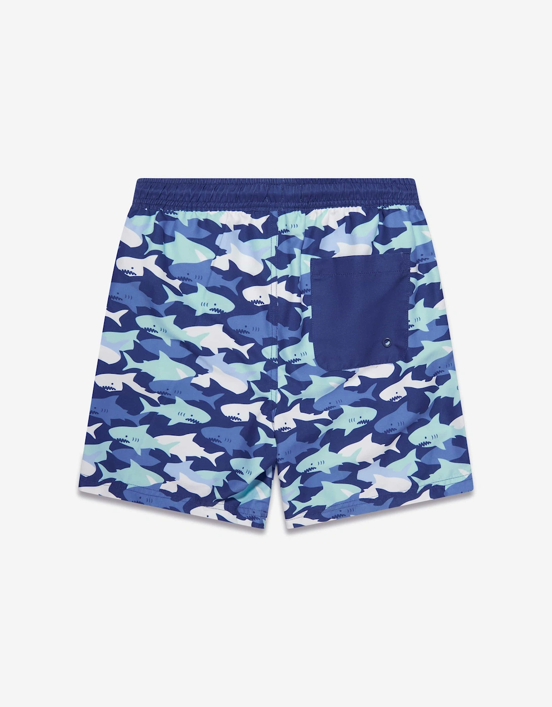 Boys Shark Swim Shorts (UPF50+) in Blue