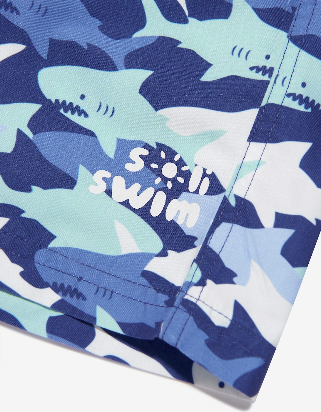 Boys Shark Swim Shorts (UPF50+) in Blue