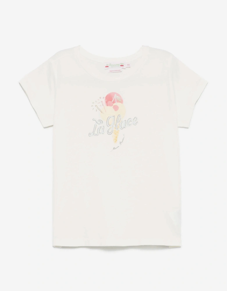 Girls Alcala T-Shirt in Ivory