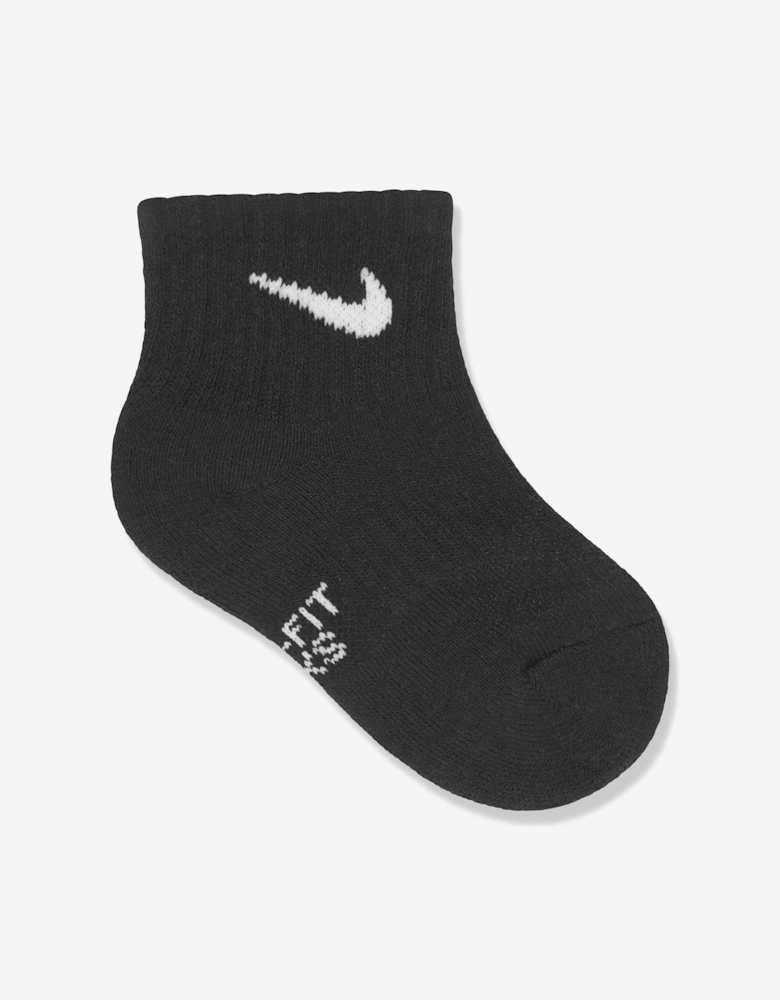 Boys Performance Socks Set in Black