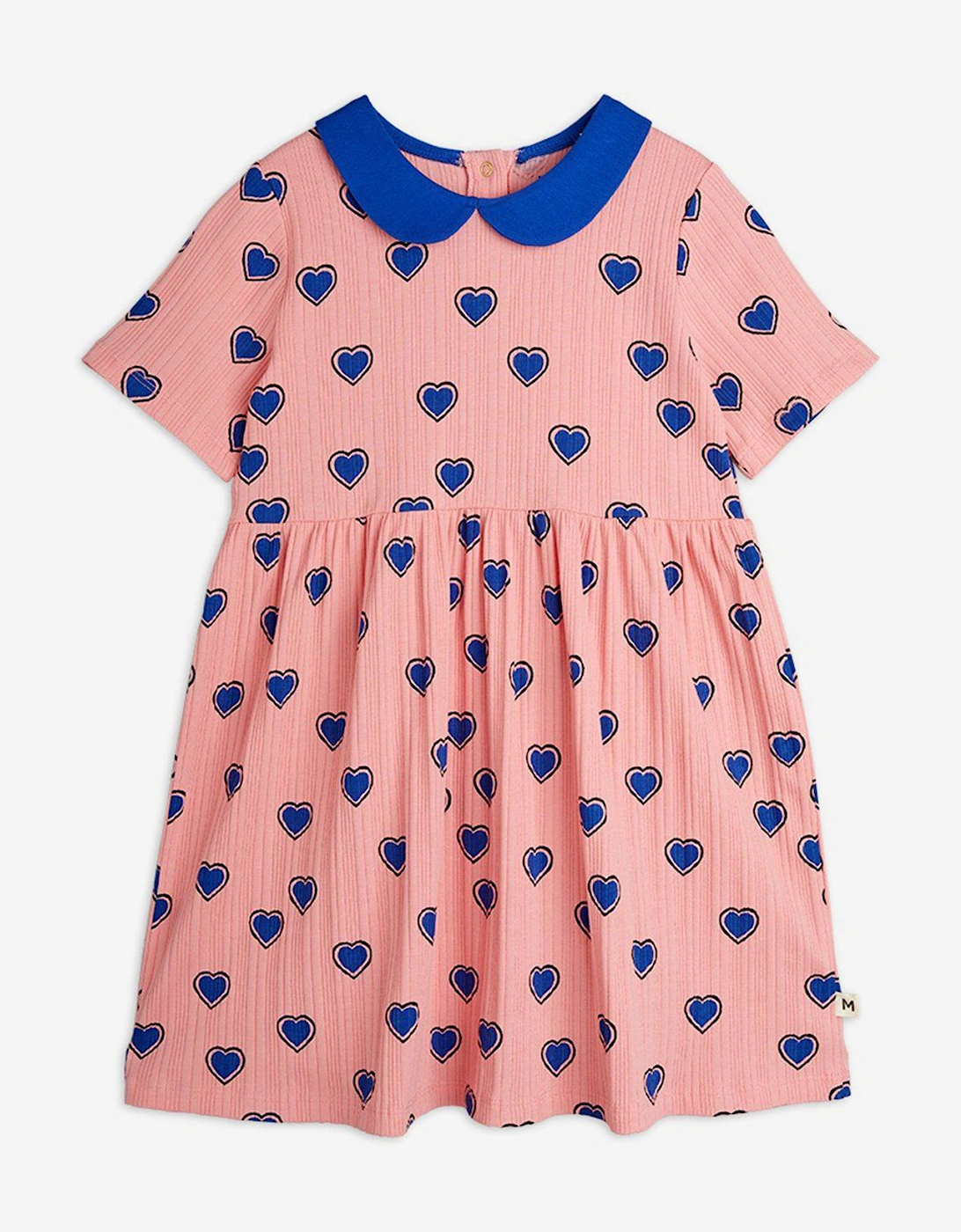 Girls Hearts AOP Dress in Pink, 5 of 4