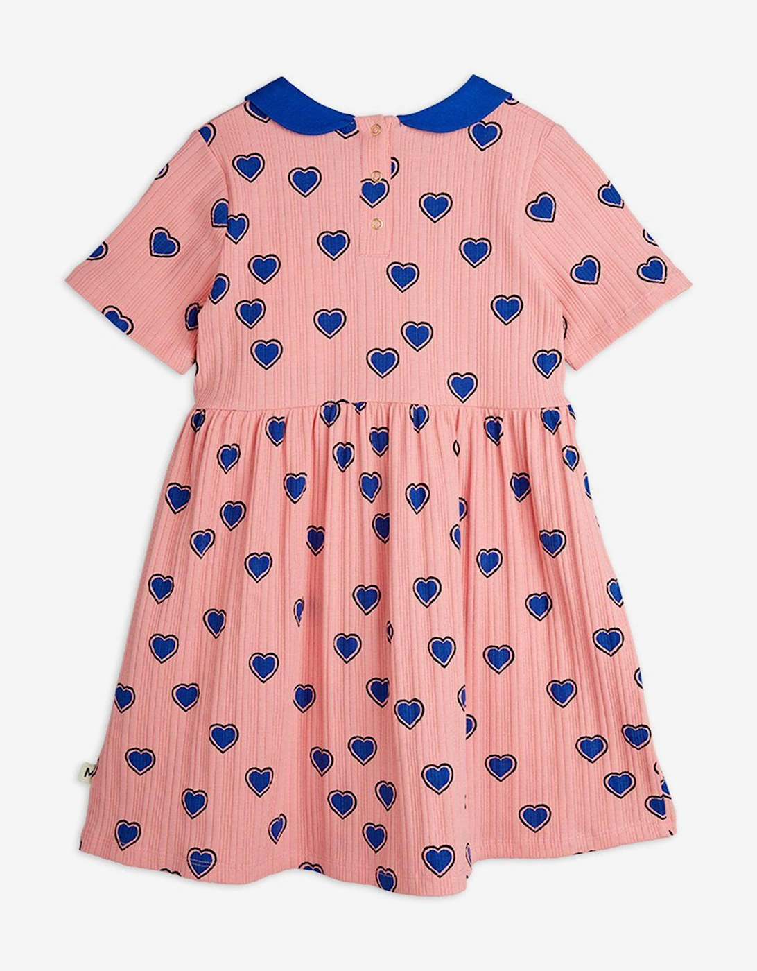 Girls Hearts AOP Dress in Pink