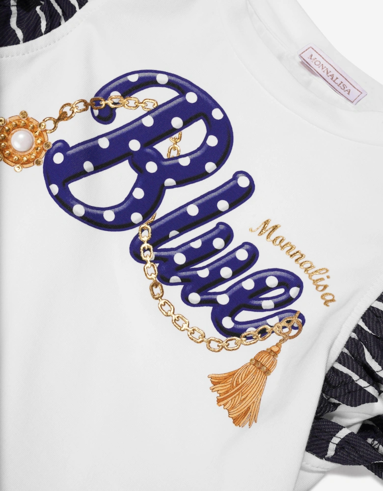 Girls Nautical T-Shirt in White