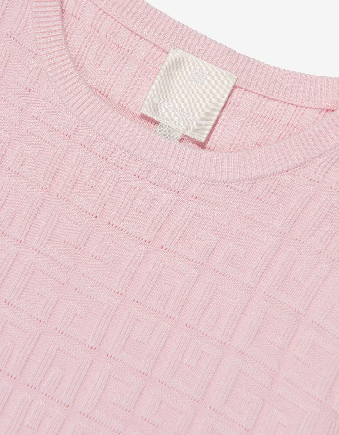 Girls Knitted Logo Sweater in Pink