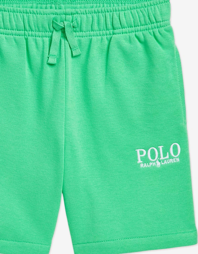 Boys Polo Shorts in Green