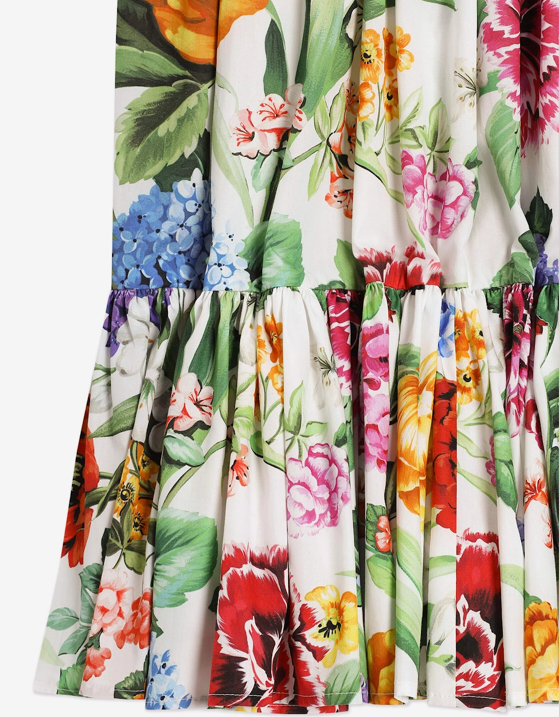 Girls Floral Print Skirt in Multicolour