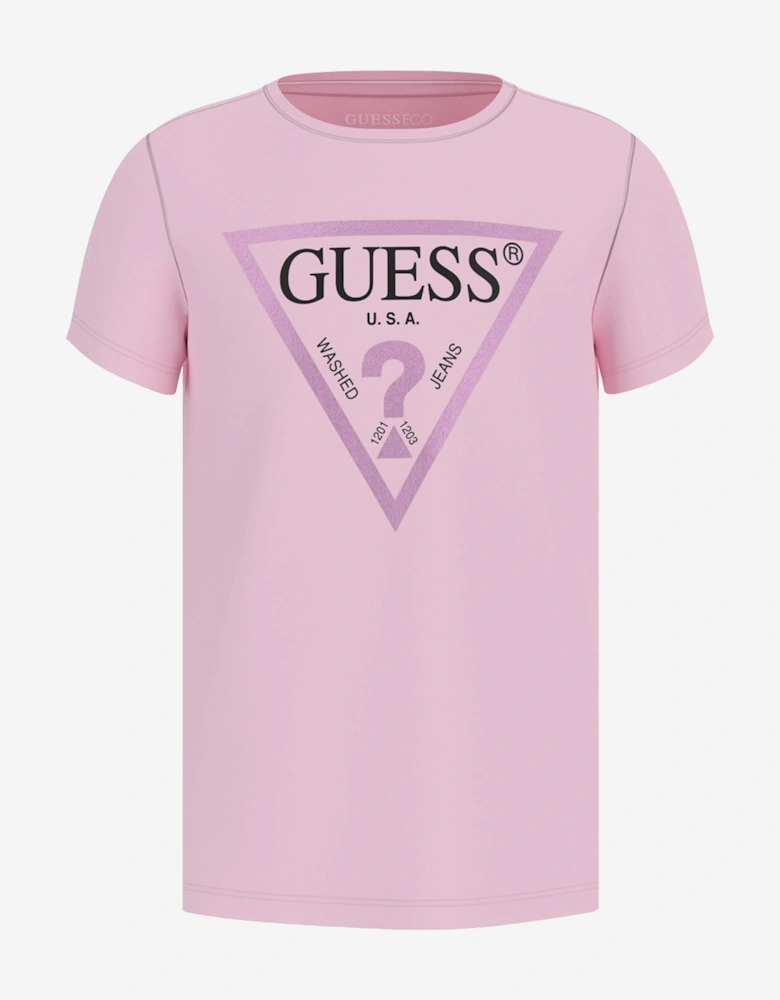 Girls Logo T-Shirt in Pink