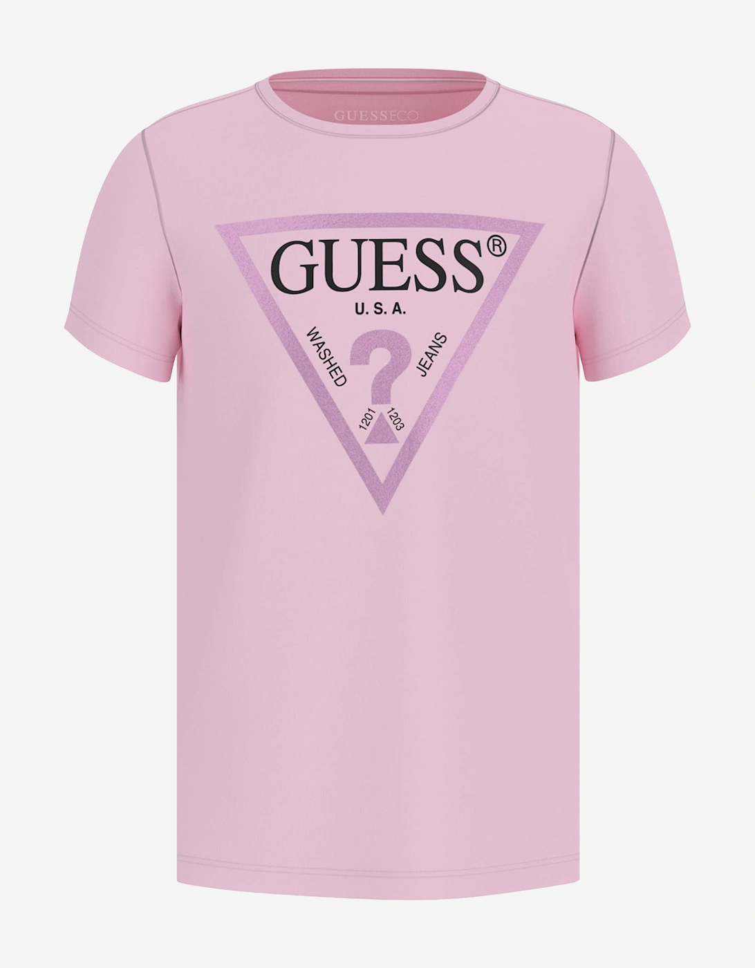 Girls Logo T-Shirt in Pink, 5 of 4