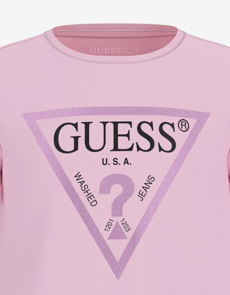 Girls Logo T-Shirt in Pink