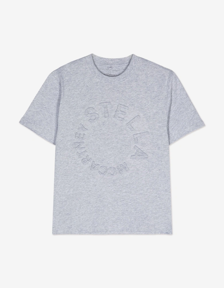 Boys Circle Logo T-Shirt in Grey