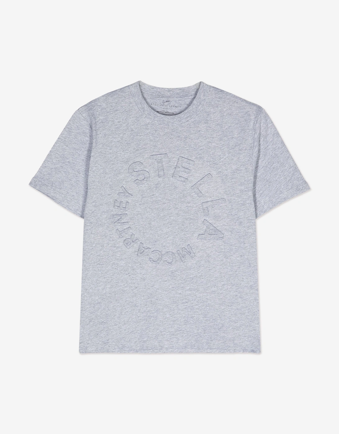 Stella McCartney Boys Circle Logo T-Shirt in Grey - Size: 4 years
