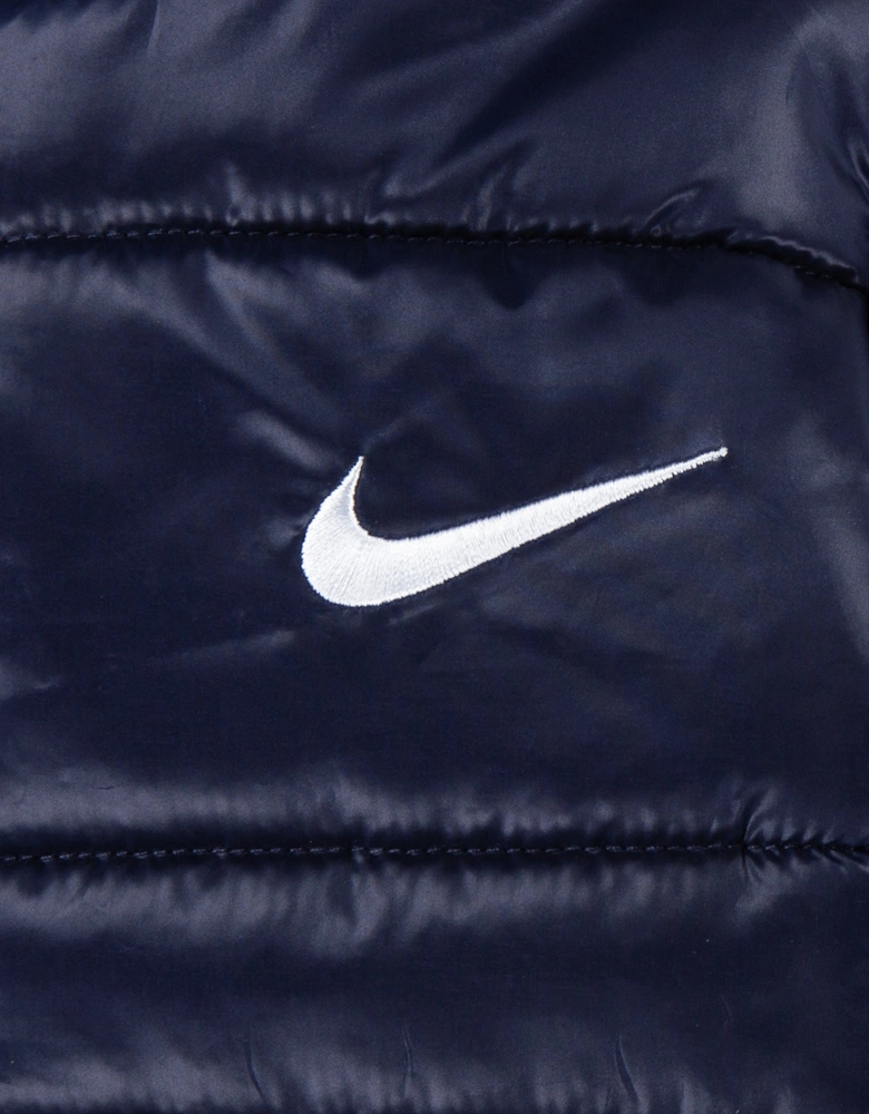 Boys Fill Quilted Jacket in Navy