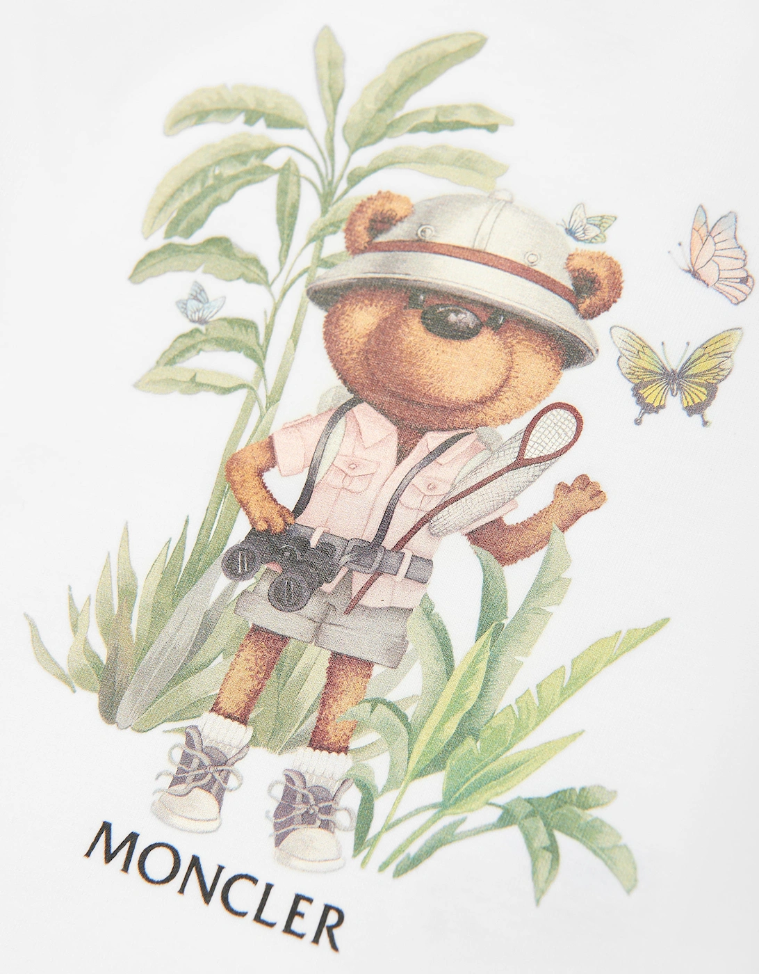 Baby Girls Bear Print T-Shirt in White
