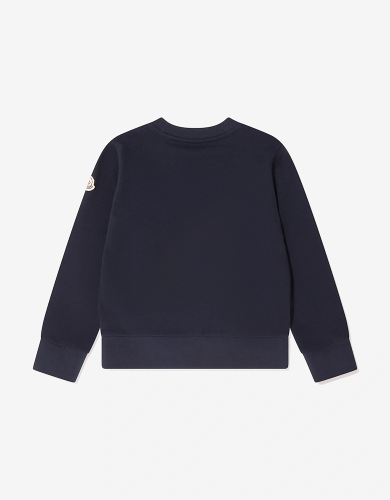 Enfant Boys Planes Print Sweatshirt in Navy
