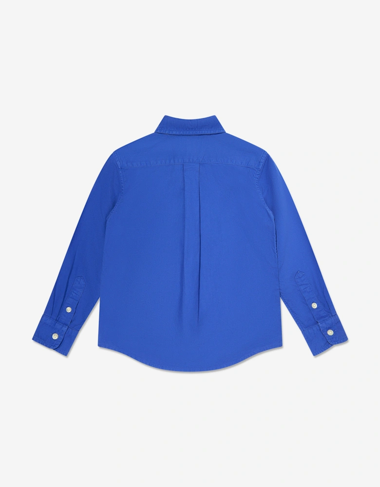 Boys Logo Sport Shirt in Blue