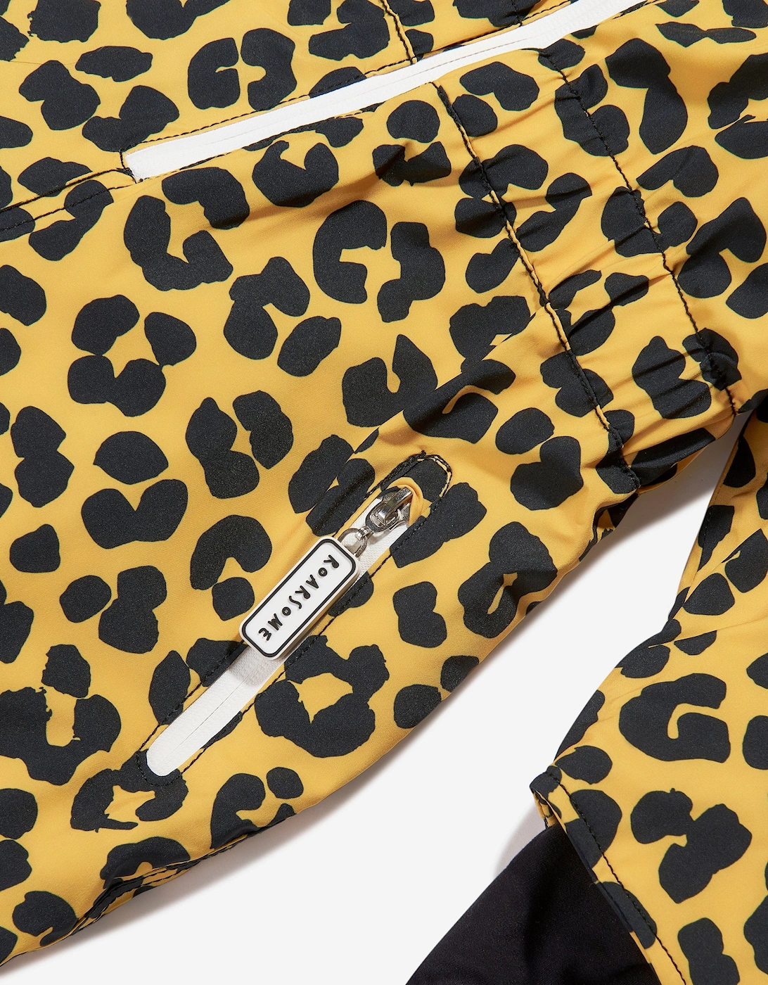 Kids Dash The Leopard Ski Suit in Yellow