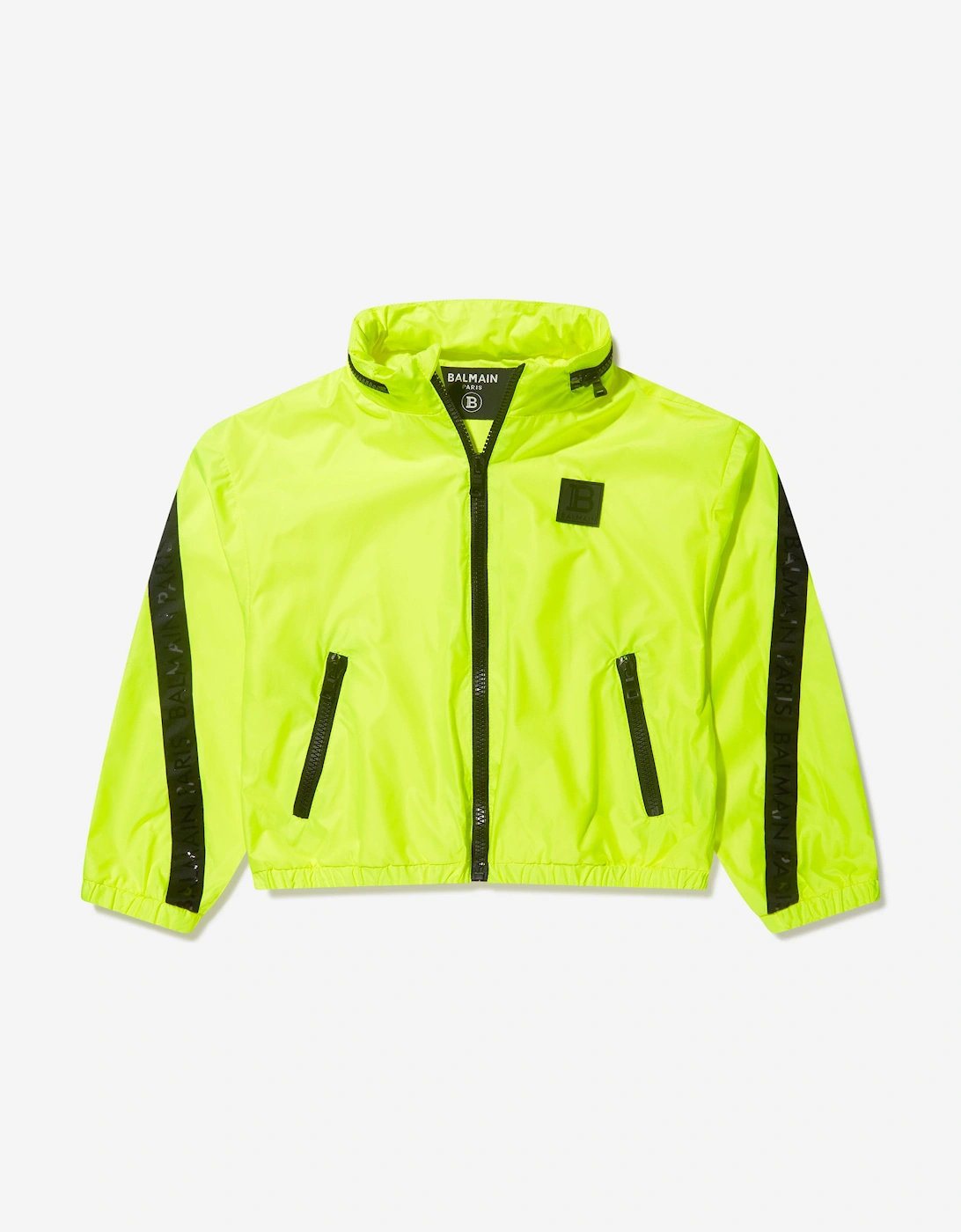 Boys Fluorescent Zip Up Jacket in Yellow, 6 of 5