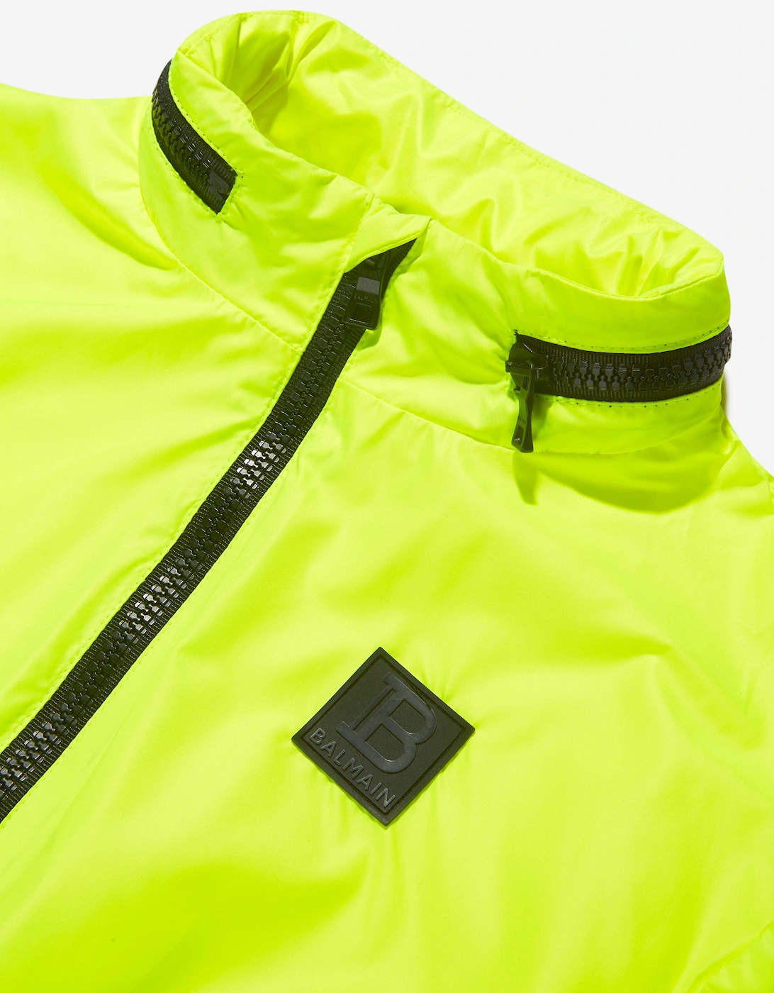 Boys Fluorescent Zip Up Jacket in Yellow