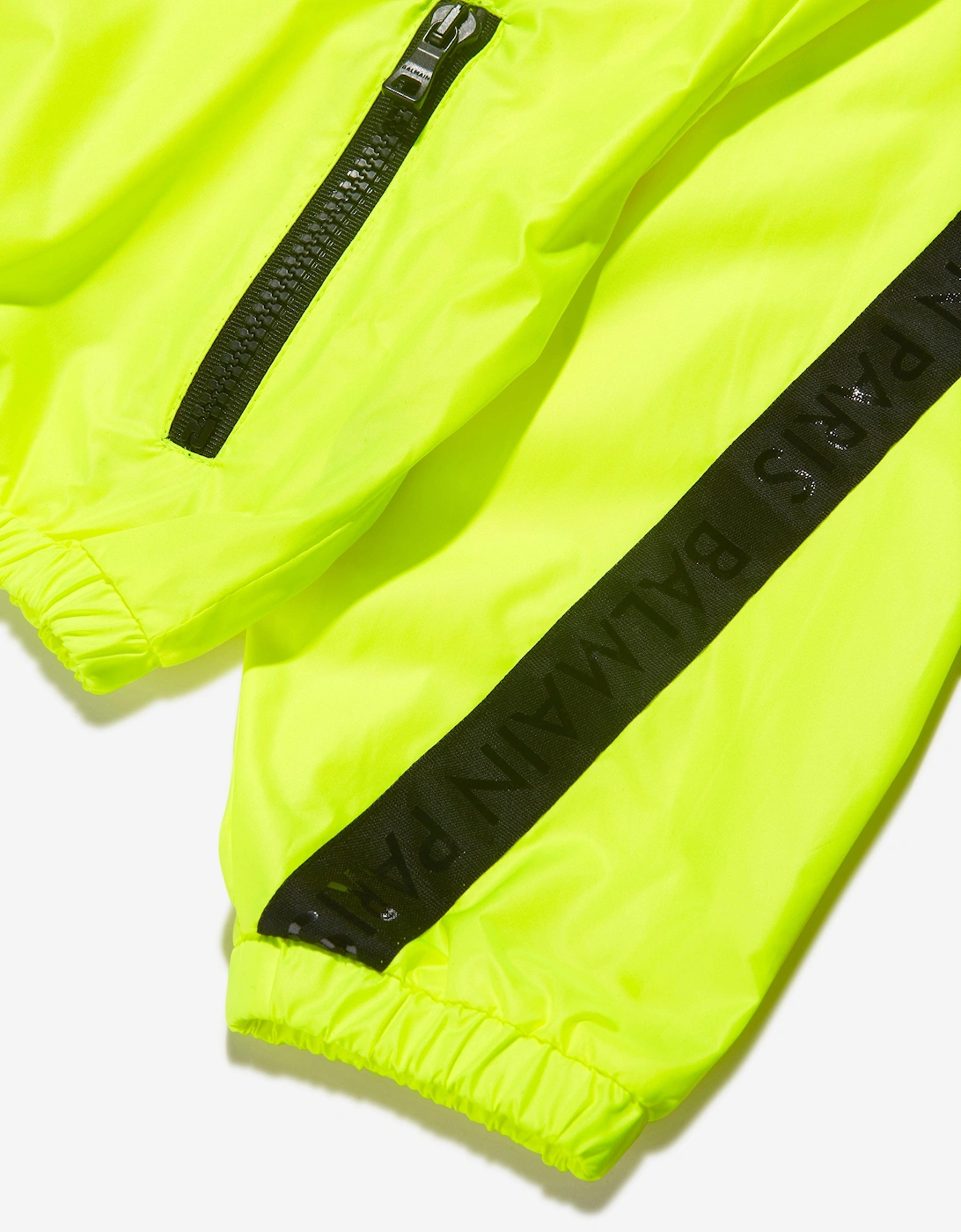 Boys Fluorescent Zip Up Jacket in Yellow