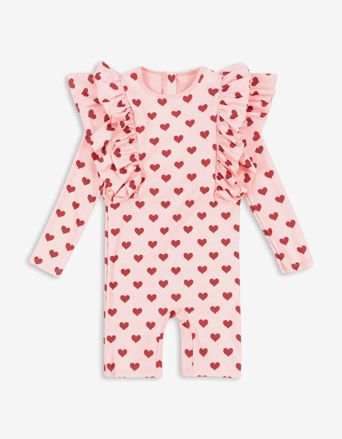 Girls Manuca Frill Swim Onesie in Pink (UPF 50+), 5 of 4