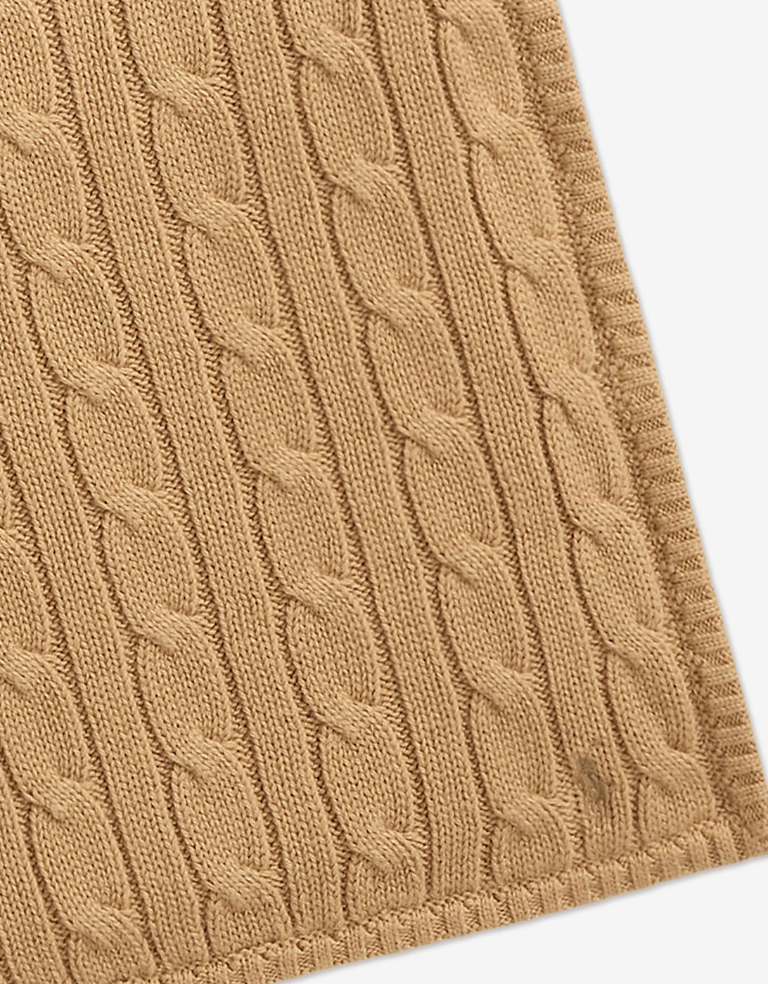 Baby Cable Knit Blanket in Beige (102cm)