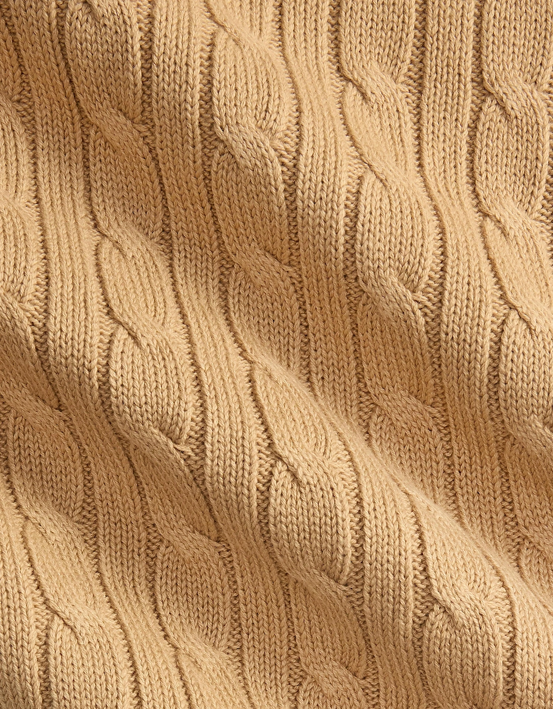 Baby Cable Knit Blanket in Beige (102cm)