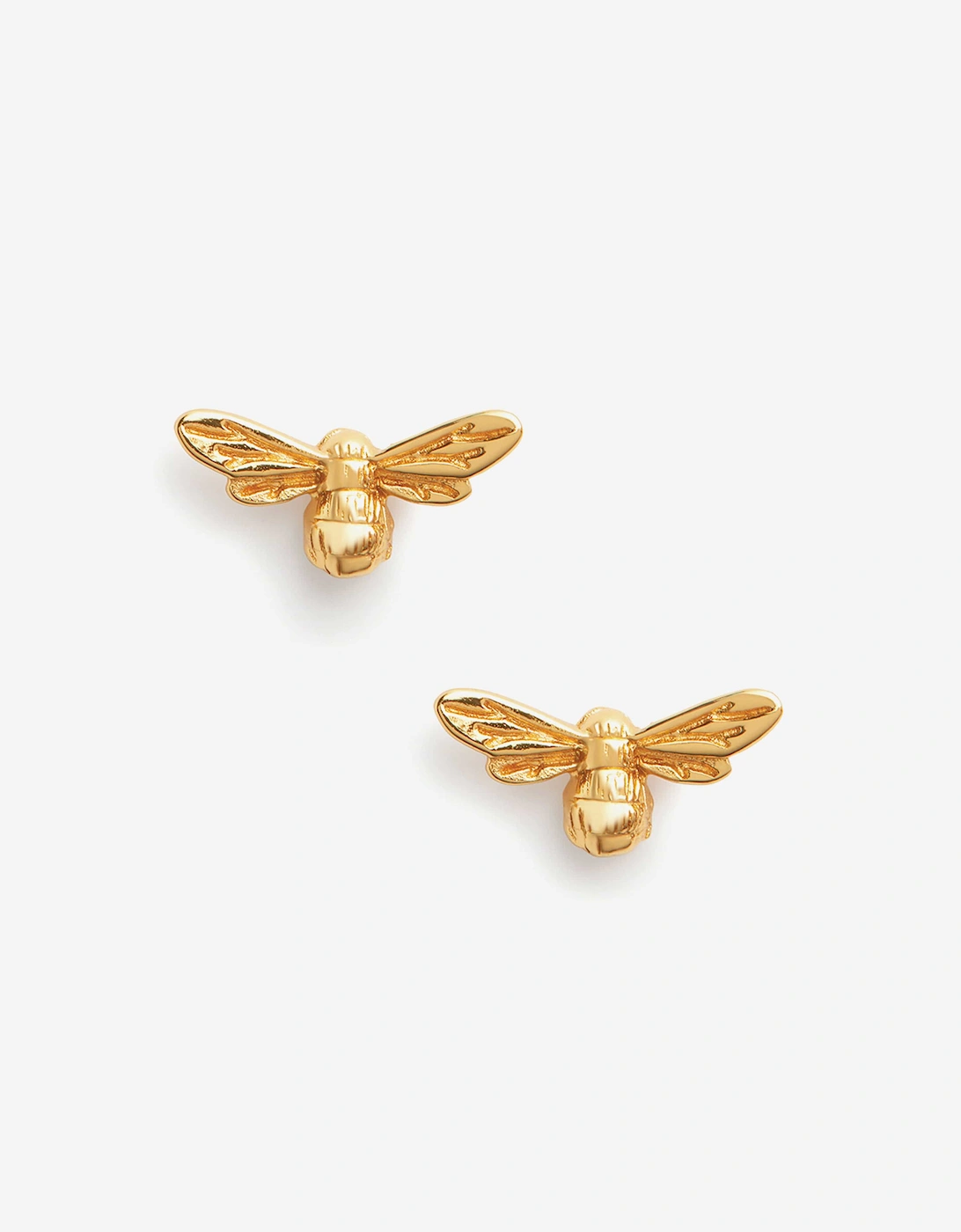 Lucky Bee Stud Earrings in Gold, 5 of 4