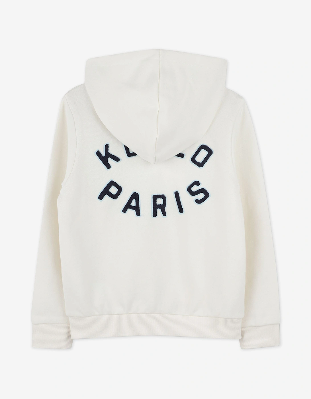 Kids Logo Zip Up Top in Ivory