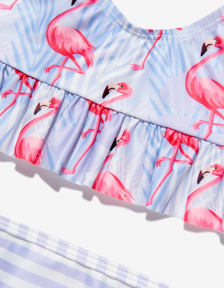 Girls Flamingo Bikini (UPF50+) in Purple