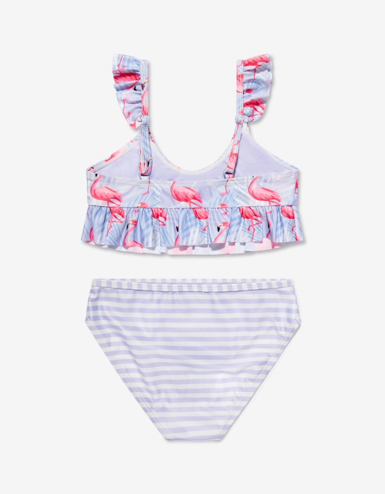 Girls Flamingo Bikini (UPF50+) in Purple