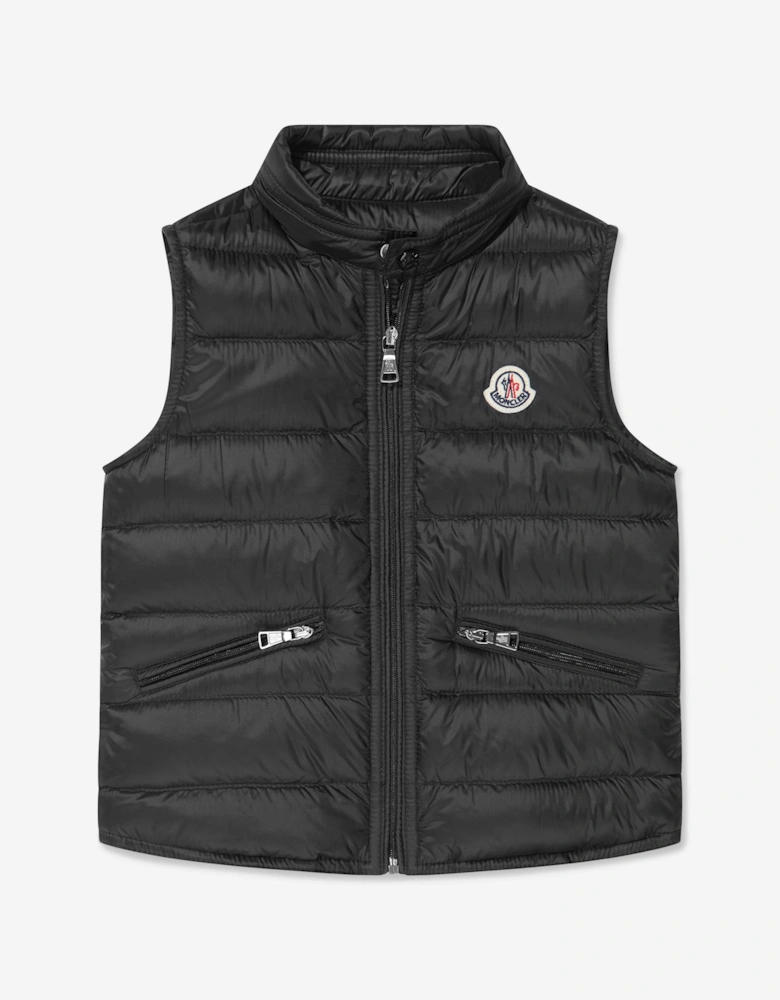 Boys Down Padded Gui Gilet in Black
