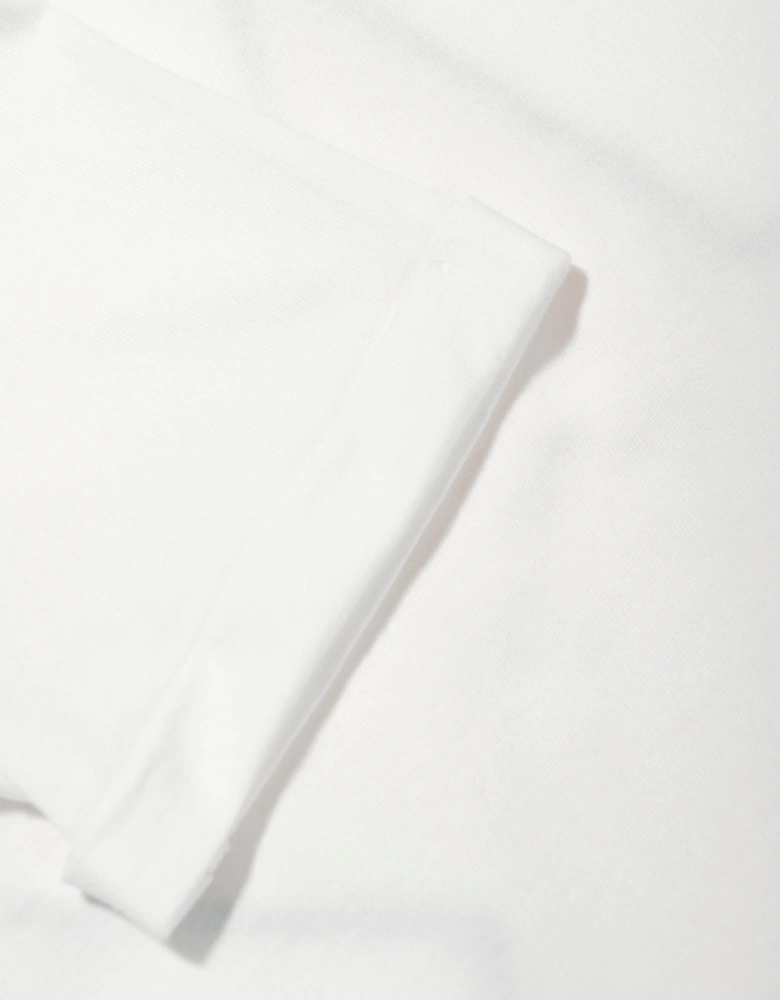 Girls Star Print T-Shirt in Ivory