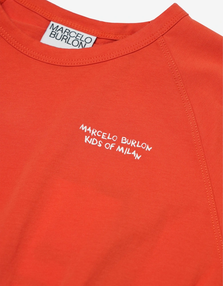 Girls Cotton Jersey Logo Dress