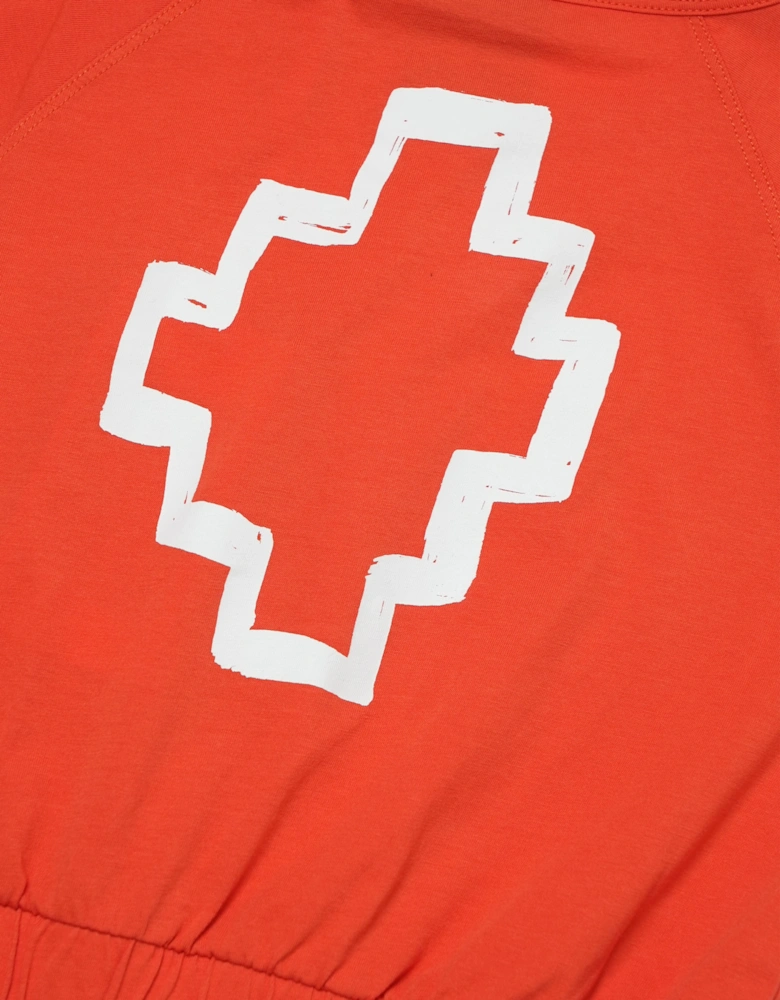 Girls Cotton Jersey Logo Dress