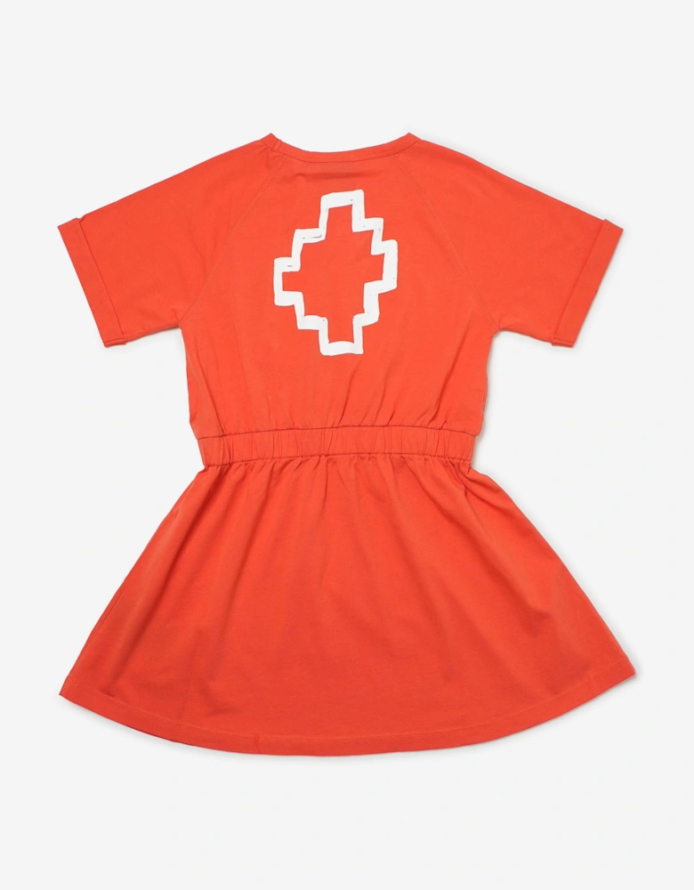 Girls Cotton Jersey Logo Dress