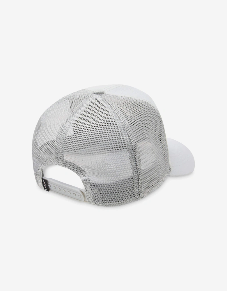 Kids Metal Jumpman Trucker Cap in Grey