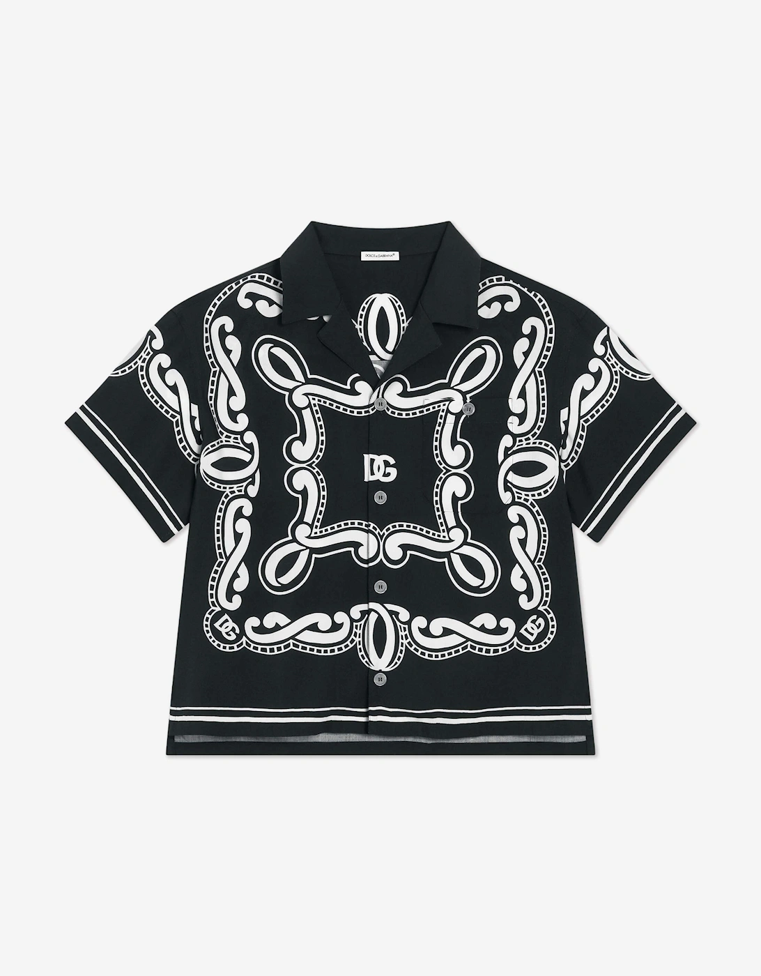 Boys Bandana Print Shirt in Black, 5 of 4