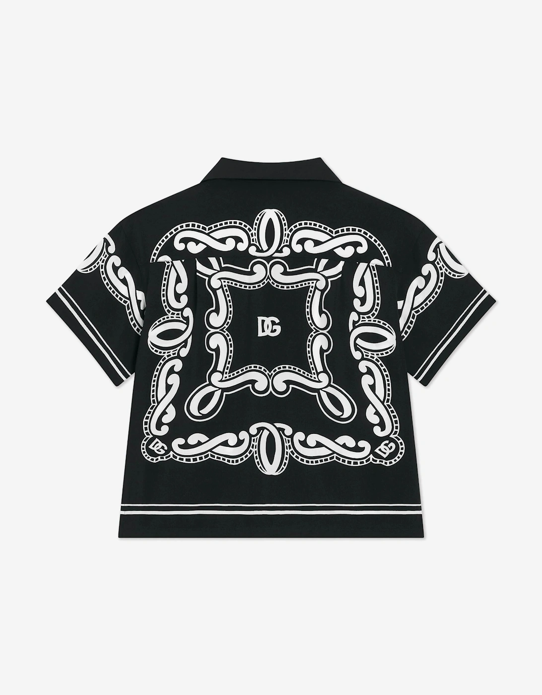 Boys Bandana Print Shirt in Black
