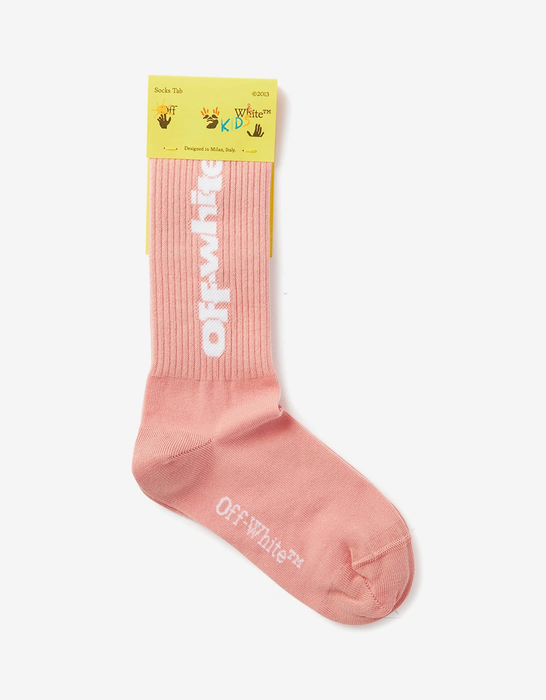 Girls Type Graphic Long Socks in Pink, 3 of 2