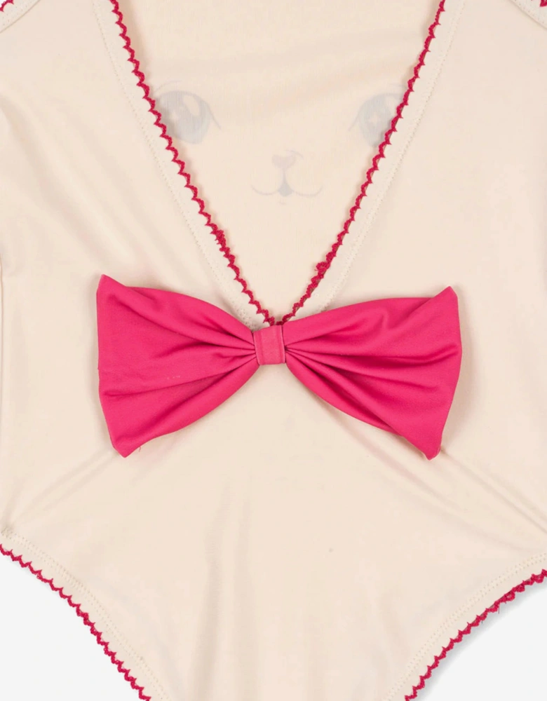 Girls Kitty Swimsuit in Pink