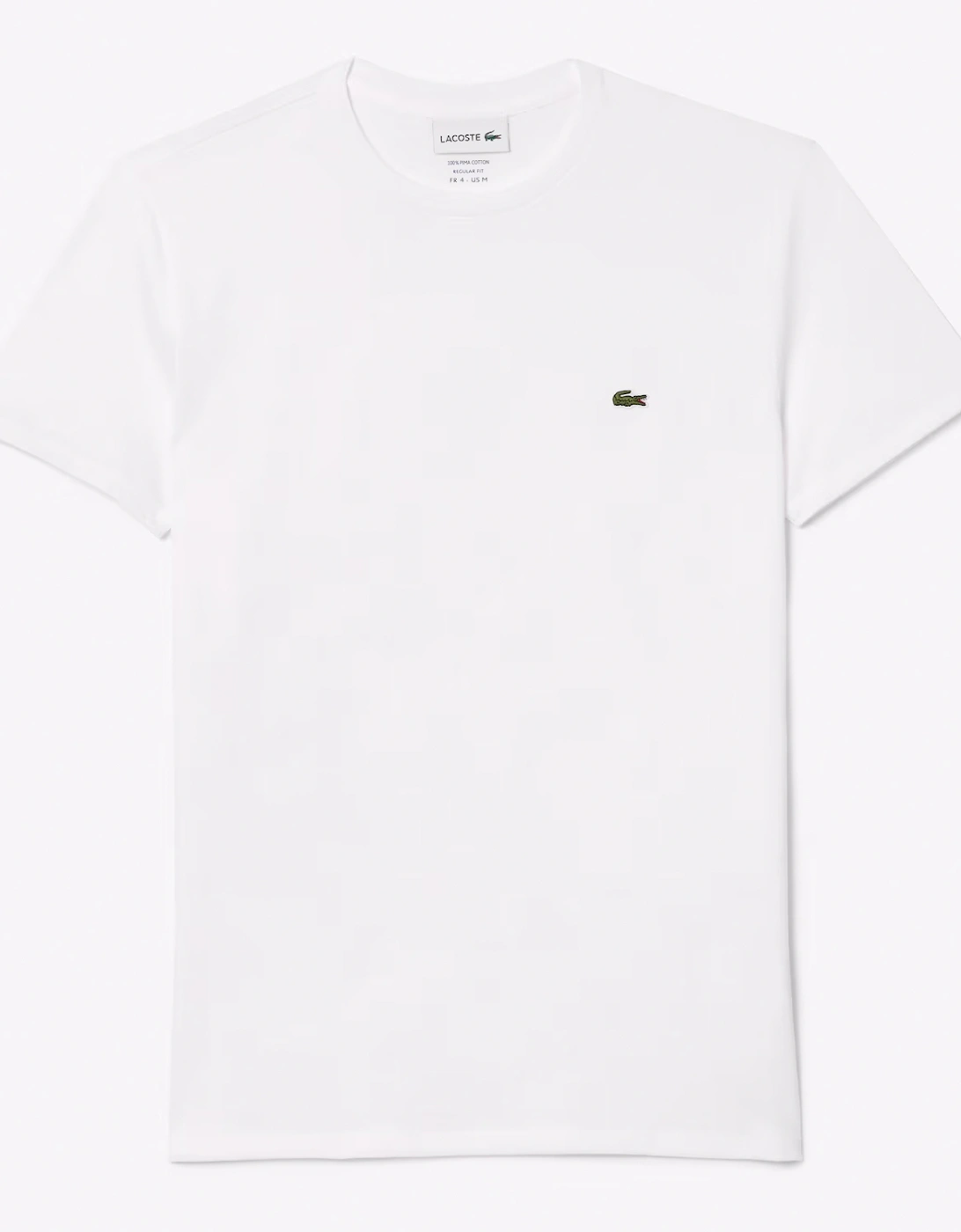 White Pima Cotton Crew Neck T-Shirt, 3 of 2