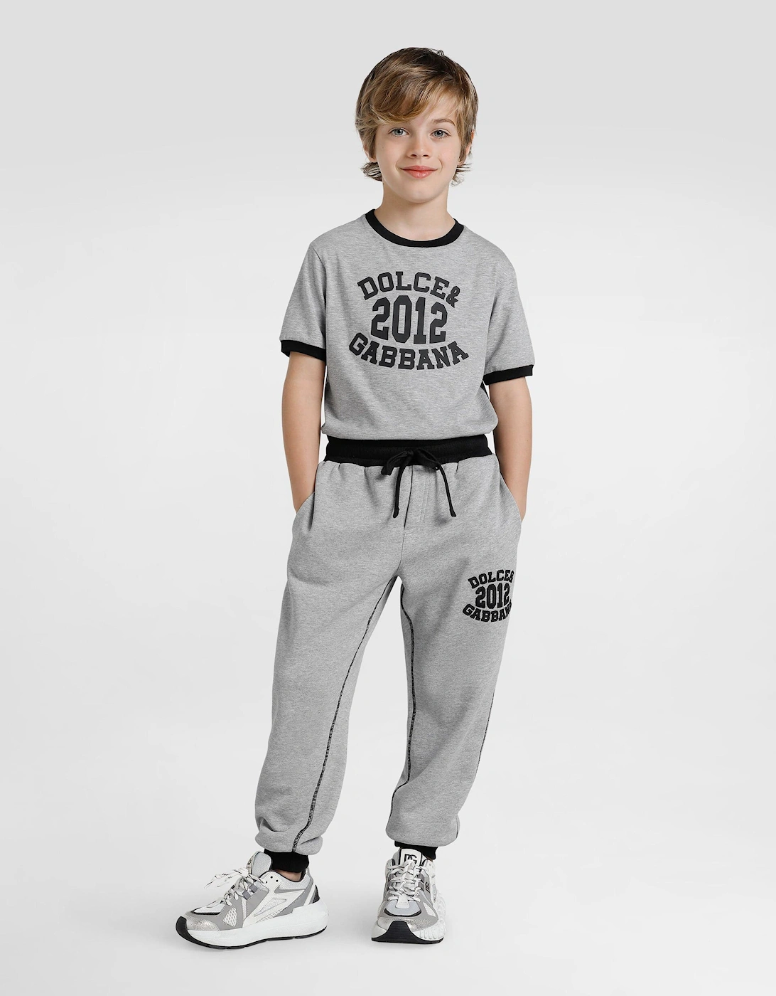 Boys 2012 Logo T-Shirt in Grey