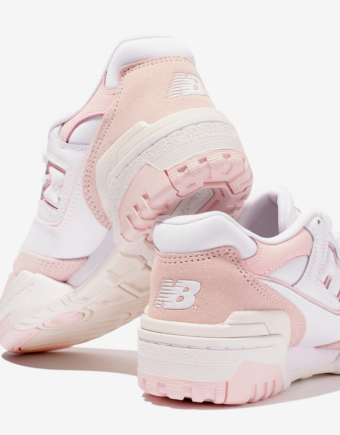 Girls 550 Logo Trainers in Pink