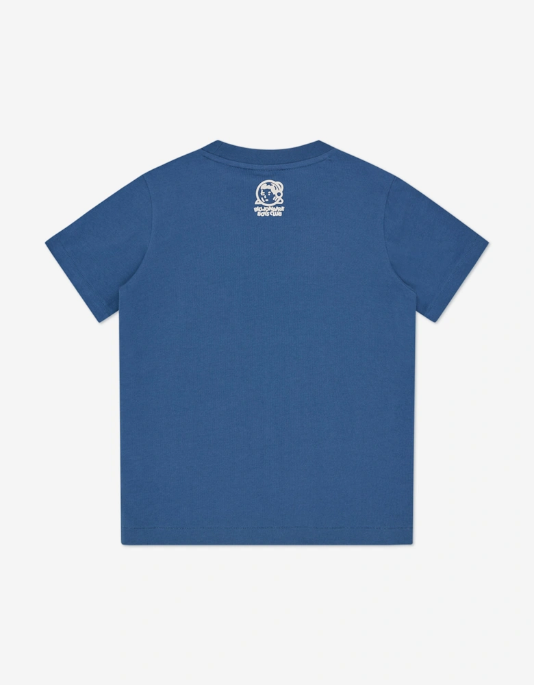 Boys Tree Camo Arch Logo T-Shirt in Navy