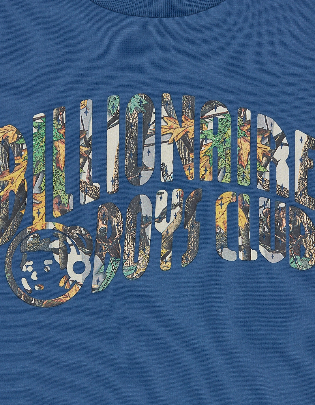 Boys Tree Camo Arch Logo T-Shirt in Navy