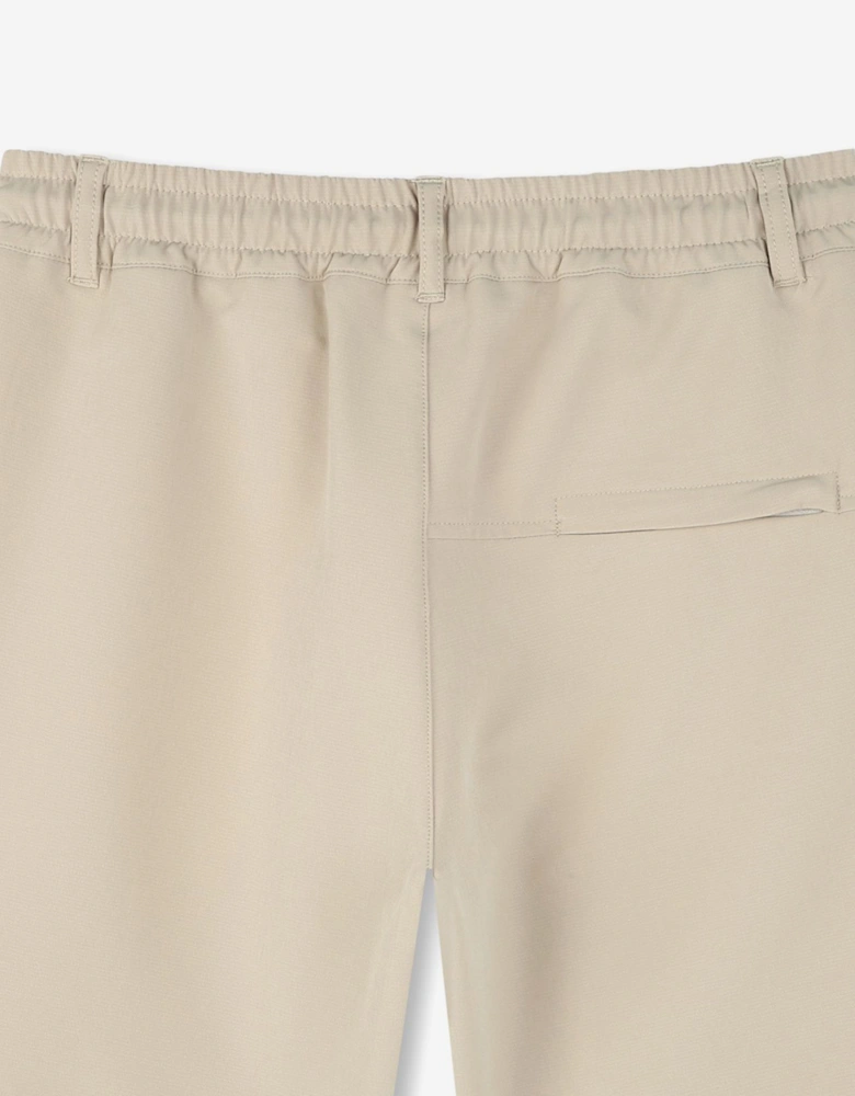 BOSS Boys Logo Bermuda Shorts in Beige