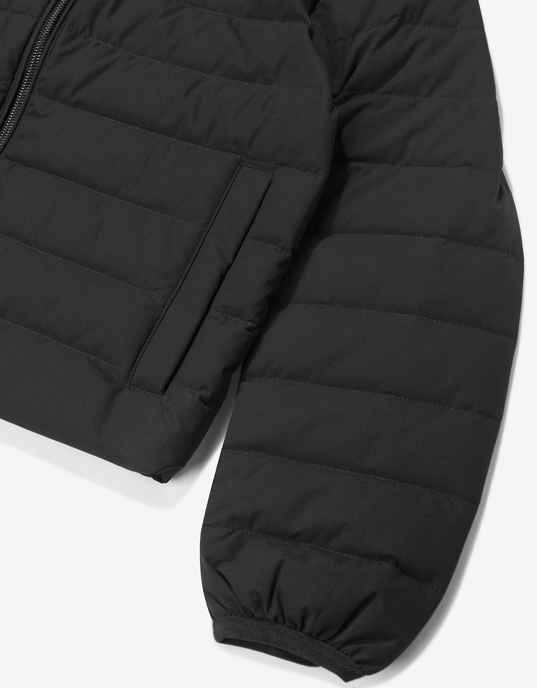 Boys Down Puffer Jacket in Black